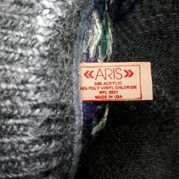 Vintage 1970-80's NWT Aris Cappello Collection Fair Isle Sweater Knit Hat - Picture 12 of 13